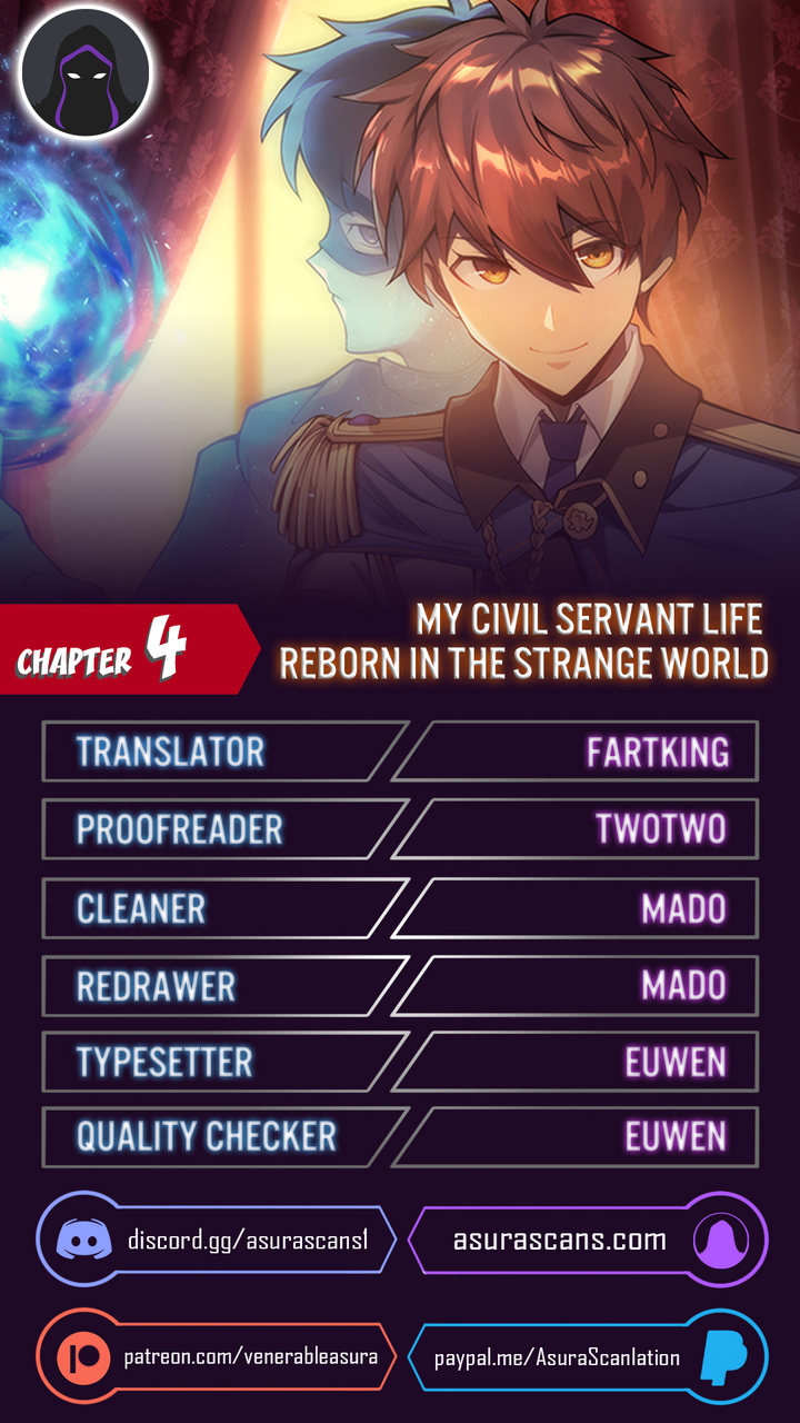 My Civil Servant Life Reborn in the Strange World - Chapter 4 Page 1