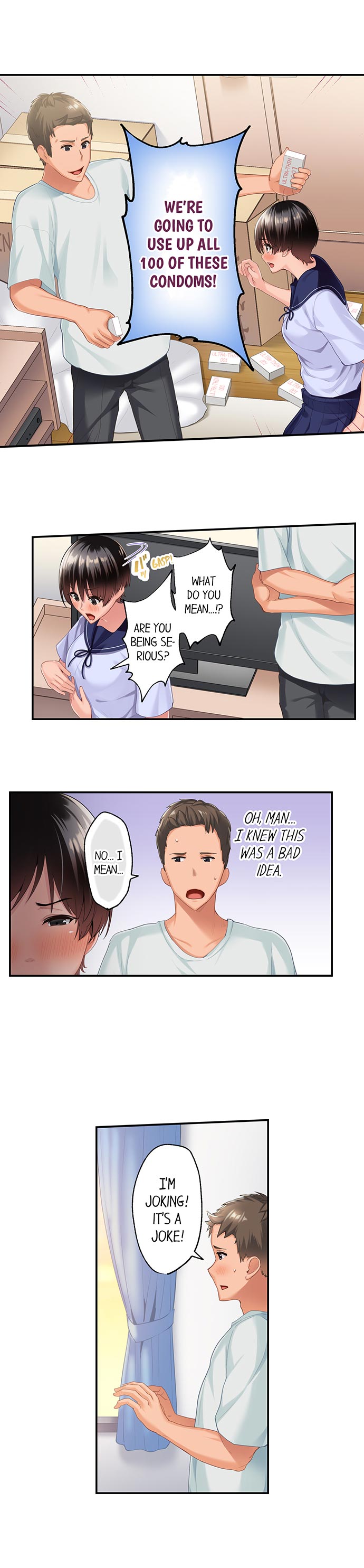 Using 100 Boxes of Condoms With My Childhood Friend! - Chapter 2 Page 4