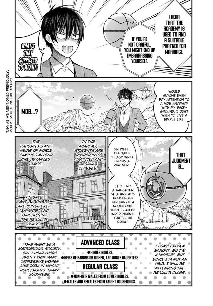 Otome Game Sekai wa Mob ni Kibishii Sekai desu - Chapter 4 Page 5